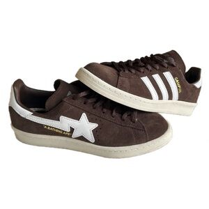 Adidas x Bape 30 year anniversary suede brown campus
